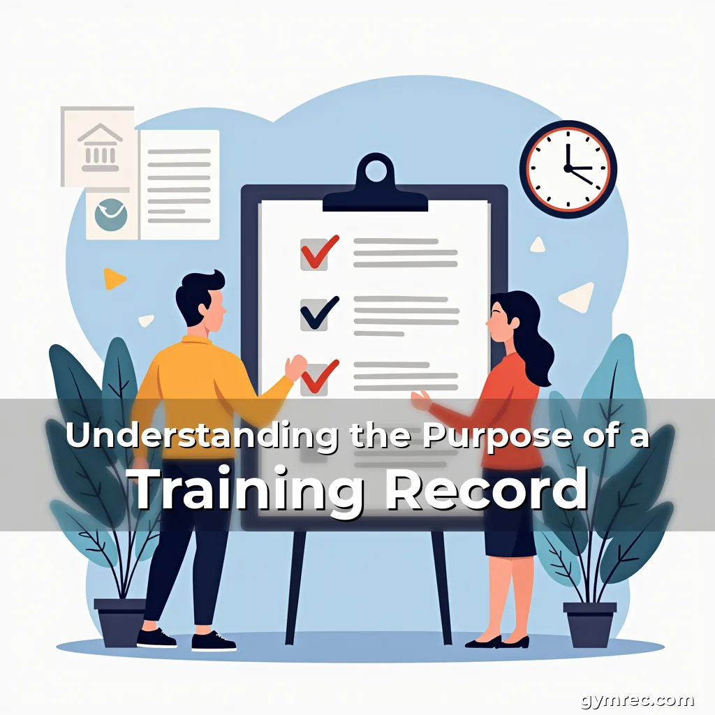 Read more about the article Understanding the Purpose of a Training Record