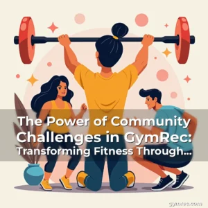 Artistic representation for The Power of Community Challenges in GymRec: Transforming Fitness Through Collective Effort